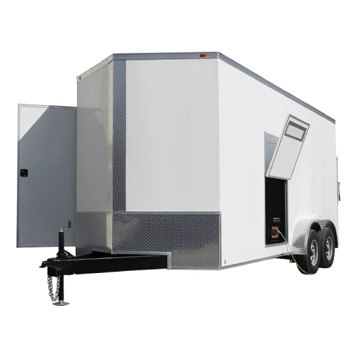 Parked Mobile Utility Trailer